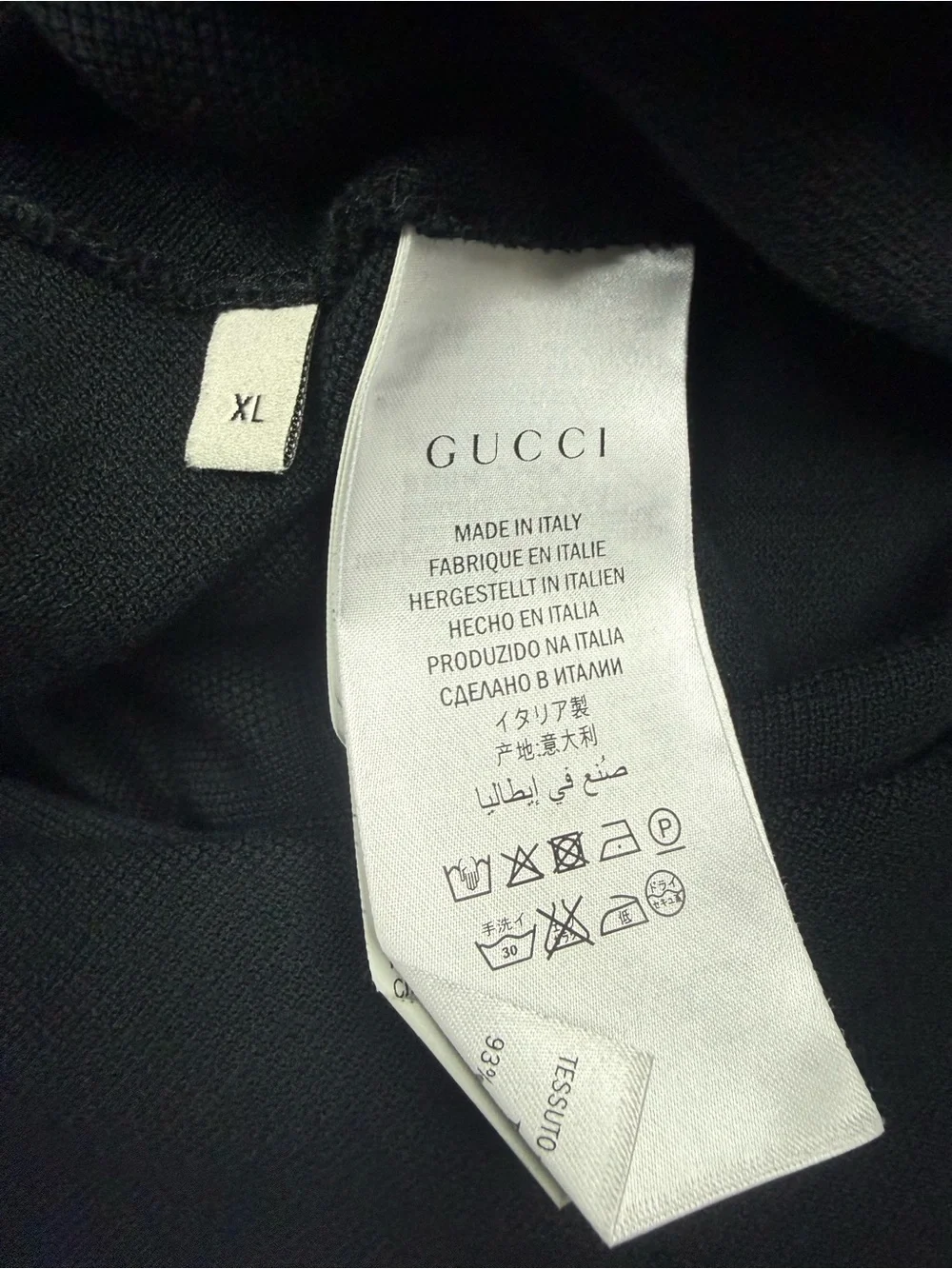 Gucci Black Short-Sleeve Polo